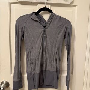 Gray Zip-Up Hoodie